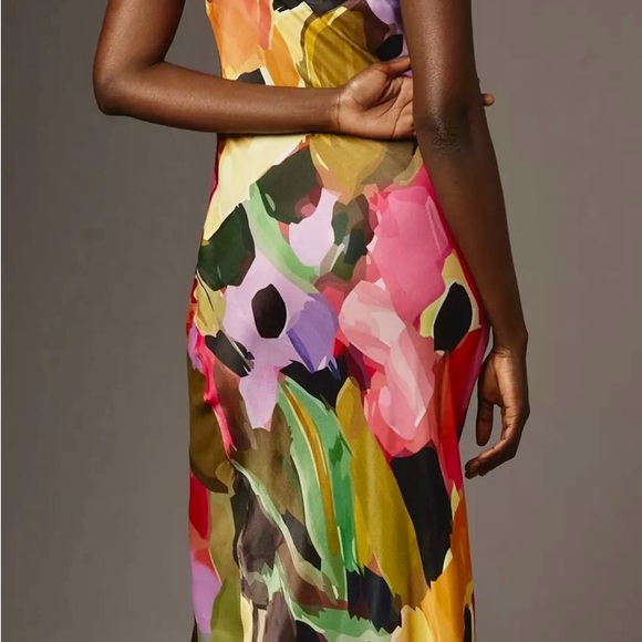 Anthropologie Conditions Apply Elva Printed Midi Slip Dress - Picture 2 of 7